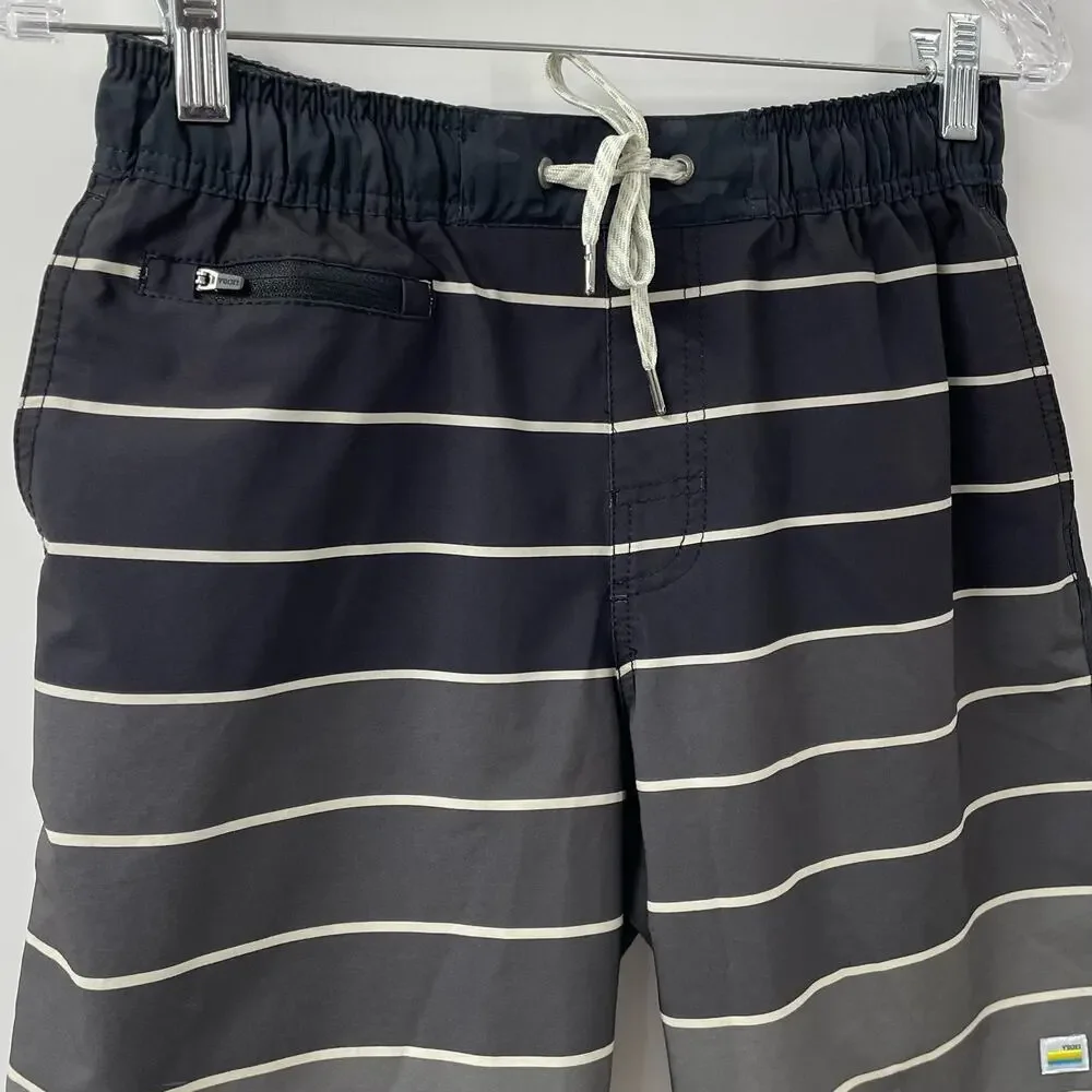 Vuori S Banks Short Black Gray Stripe